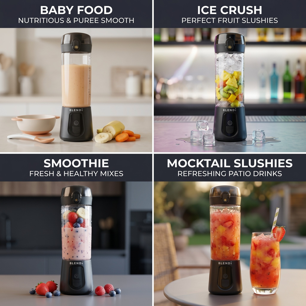 BLENDi Pro+ Portable Blender – 120W, USB-C Rechargeable