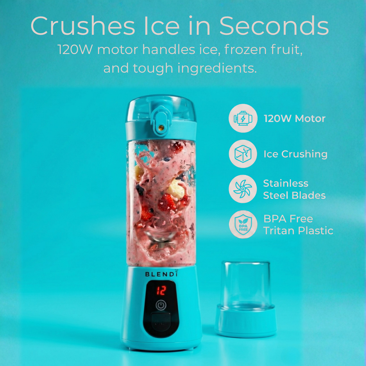 BLENDi Pro+ Portable Blender – 120W, USB-C Rechargeable