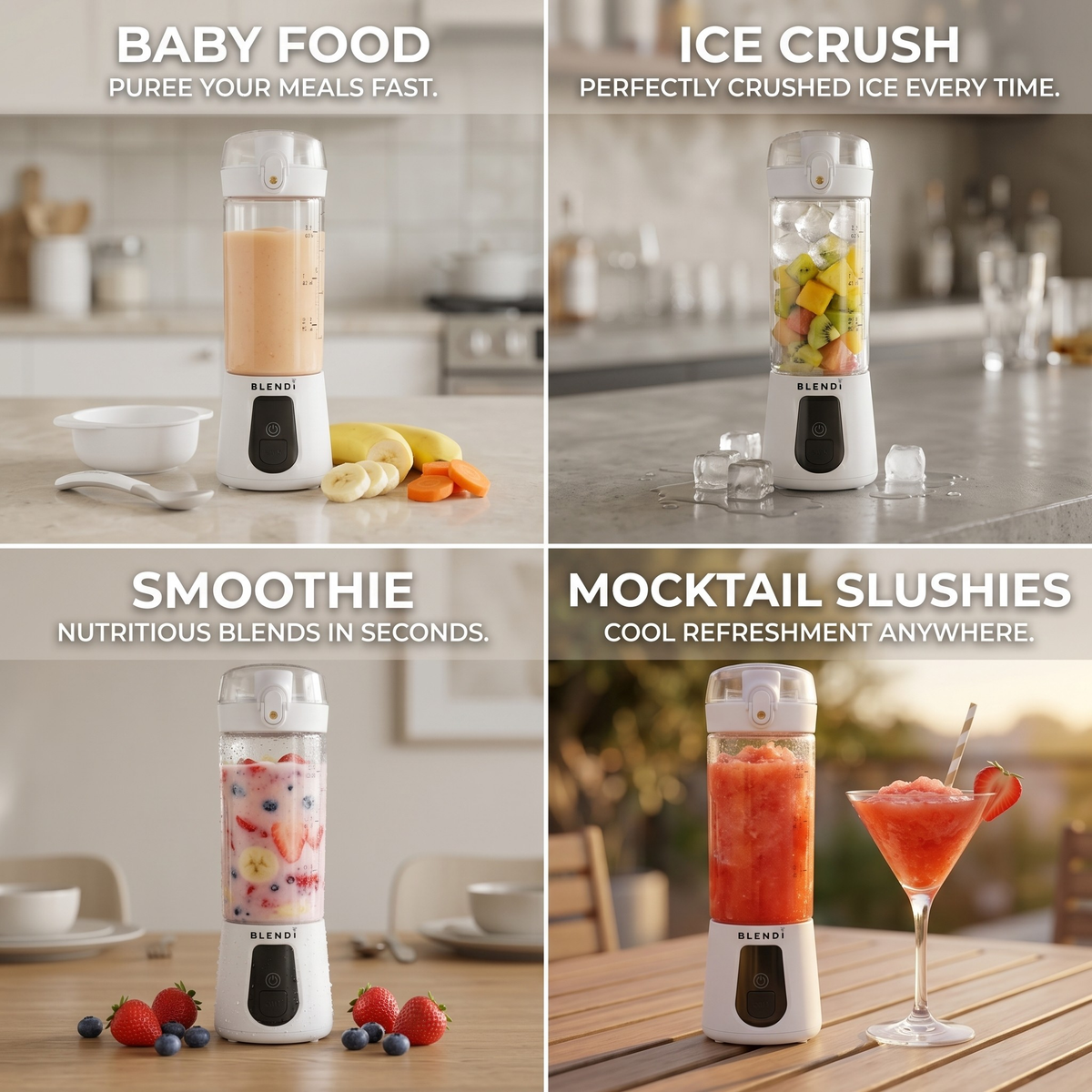 BLENDi Pro+ Portable Blender – 120W, USB-C Rechargeable