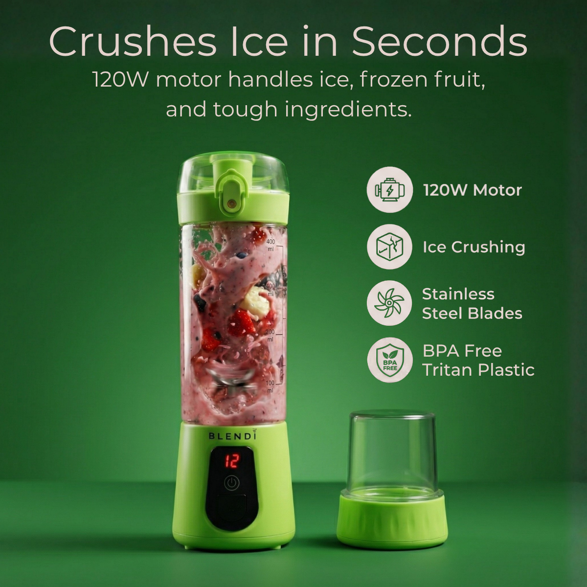 BLENDi Pro+ Portable Blender – 120W, USB-C Rechargeable