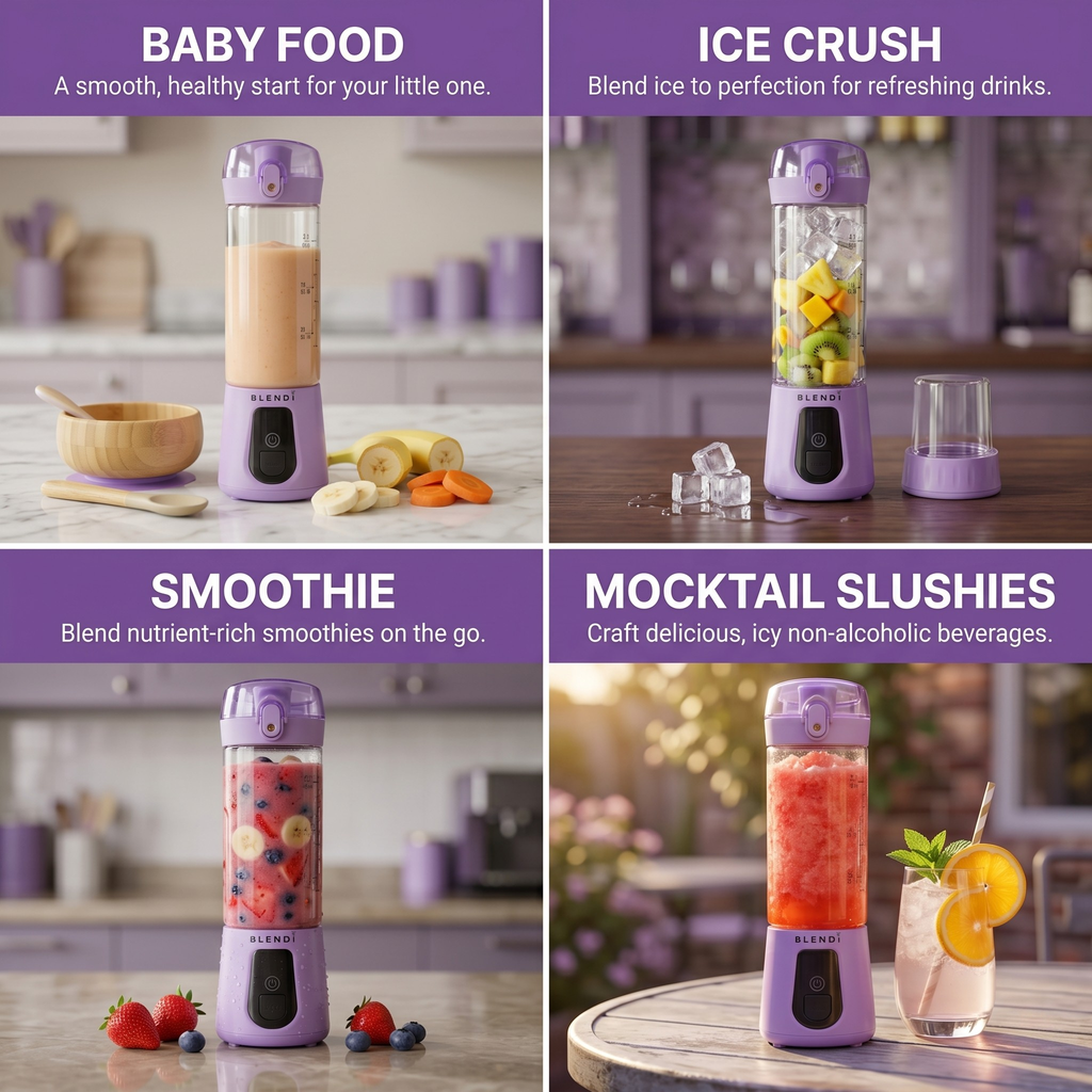 BLENDi Pro+ Portable Blender – 120W, USB-C Rechargeable