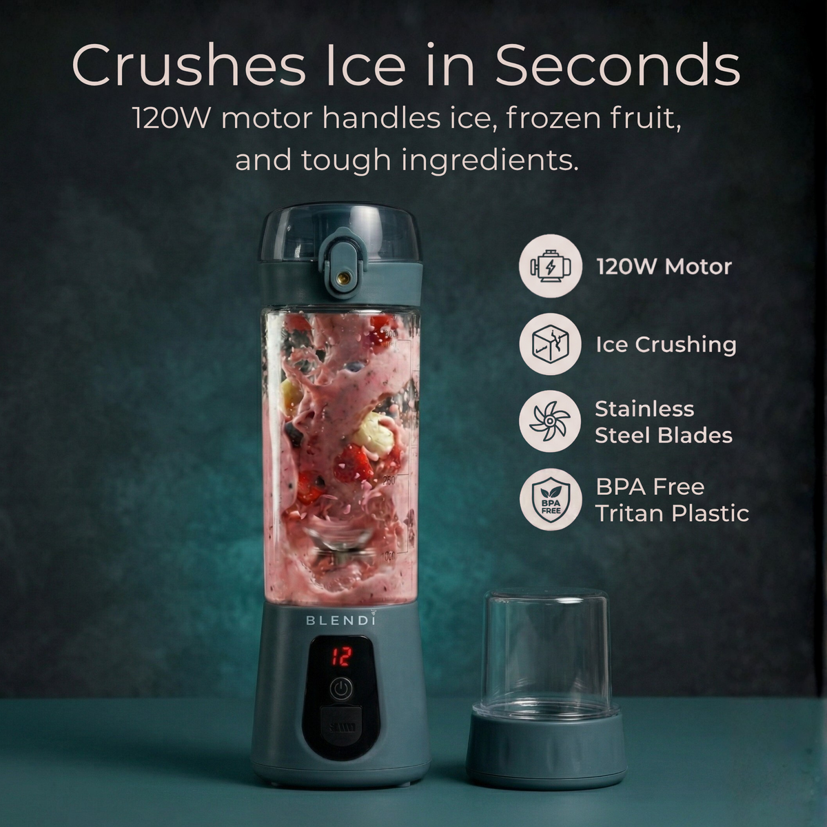 BLENDi Pro+ Portable Blender – 120W, USB-C Rechargeable