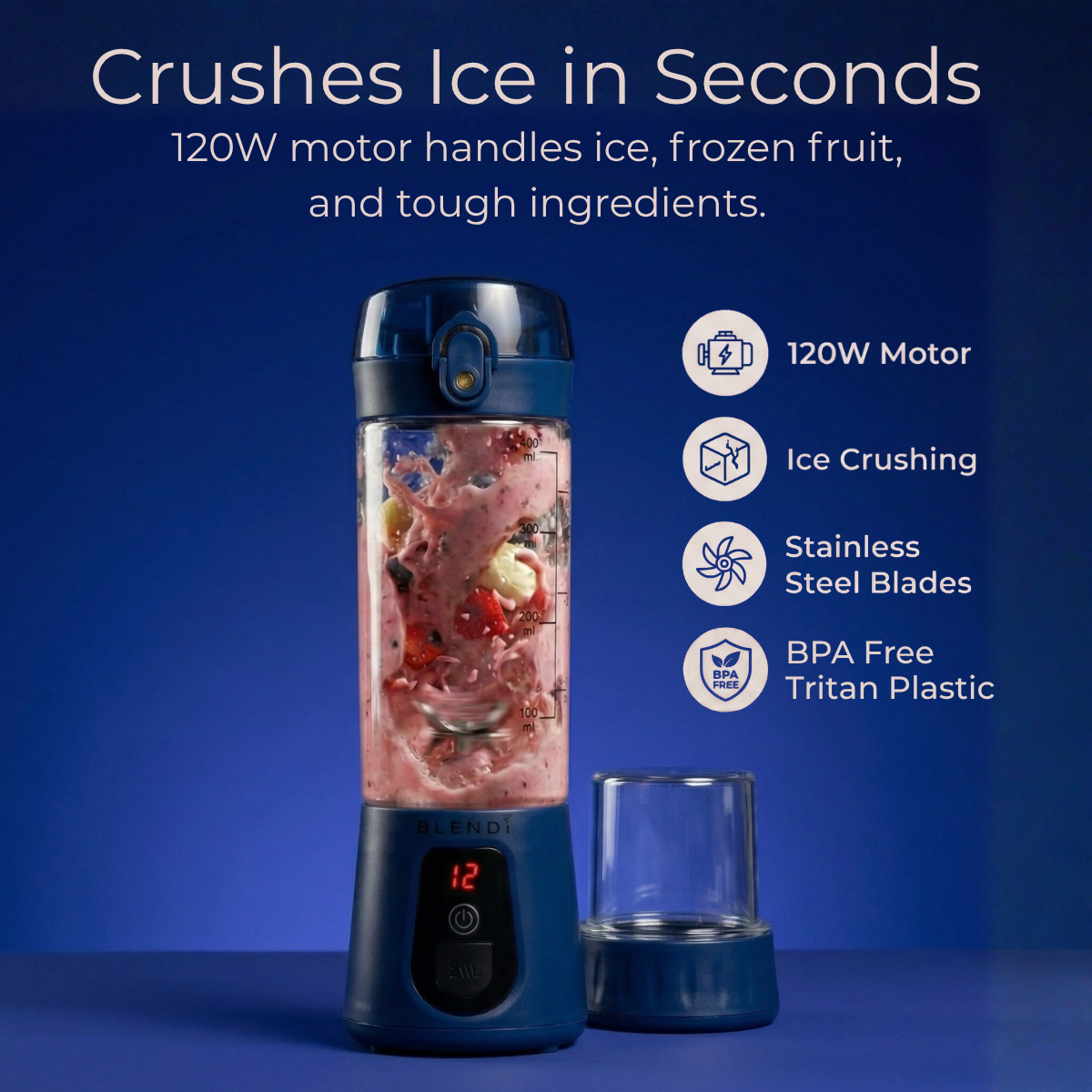 BLENDi Pro+ Portable Blender – 120W, USB-C Rechargeable